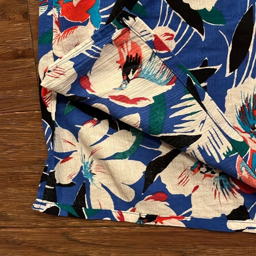 J Crew Floral Tunic Top Size XL - Picture 6 of 10